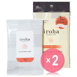 iroha INTIMATE CARE - Intimate Sheet 2pcs Bundle Set 10 pcs x 2 pcs
