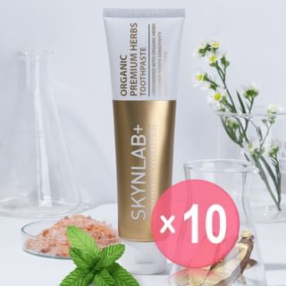 Skynlab - Organic Premium Herbs Toothpaste 10pcs Bundle Set 100g x 10 pcs