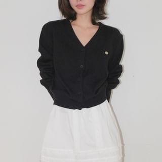 Lace-Tier Pin-Tuck Miniskirt
