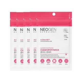 NEOGEN - Dermalogy A-Clear Soothing Clear Spot Patch Bundle Set 24 patches x 5 pcs