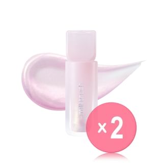 Milk Touch - Dew Stain Sheer Lip Gloss - 10 Colors 2pcs Bundle Set Aurora #02 Baby Dew x 2 pcs