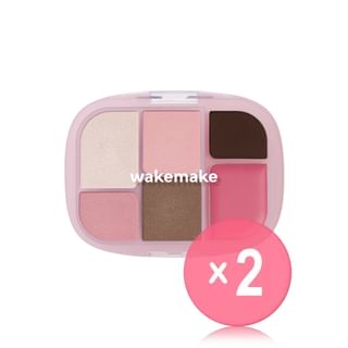 WAKEMAKE - Soft Sheer Multi Palette - 11 Types 2pcs Bundle Set #10 Joyful Pink x 2 pcs