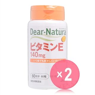Dear-Natura Vitamin E for 60 days 2pcs Bundle Set 60 capsules x 2 pcs