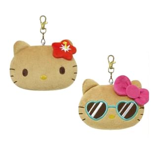 Sanrio Hello Kitty Sunburn Series Face Mascot Pass Case