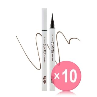 MERZY - The First Slim Pen Eyeliner - 2 Colors 10pcs Bundle Set #SP2 Choco Fudge x 10 pcs