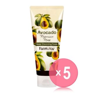 Farmstay - Avocado Premium Pore Deep Cleansing Foam 5pcs Bundle Set 180ml x 5 pcs