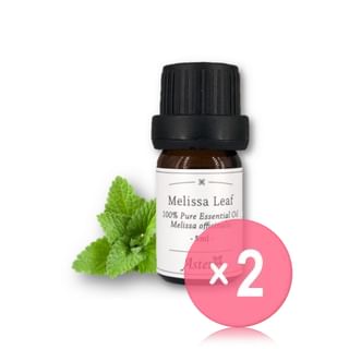 Aster Aroma - 100% Pure Essential Oil Melissa Leaf Melissa Officinalis 2pcs Bundle Set 5ml x 2 pcs