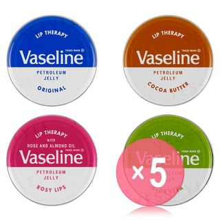 Vaseline - Lip Therapy Tin 5pcs Bundle Set