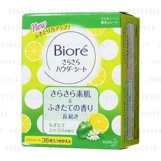 Kao Biore Sarasara Body Powder Sheet Citrus Refill 36 Pcs kao kopen in de aanbieding
