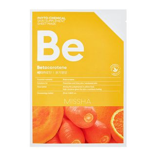 Missha Phyto Chemical Skin Supplement Sheet Mask Betacarotene 1Pc missha kopen in de aanbieding Missha Phyto Chemical Skin Supplement Sheet Mask Betacarotene 1Pc missha kopen in de aanbieding