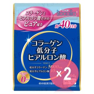 Itokolla Collagen Low Molecular Hyaluronic Acid 40 days 2pcs Bundle Set 204g x 2 pcs