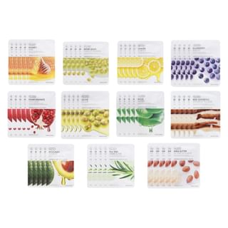 THE FACE SHOP - Real Nature Face Mask Bundle Set - 11 Types Shea Butter x 5 sheets