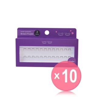ccam bbak - Original Eyelash 2 Points - 13 Types 10pcs Bundle Set Under Brown x 10 pcs
