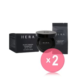 HERA - Black Cushion Foundation Set - 9 Colors 2pcs Bundle Set 2024 Version - #17C1 Petal Ivory x 2 pcs