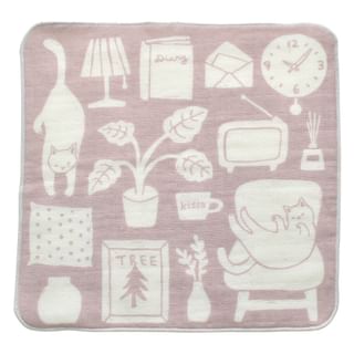 kissa Towel Handkerchief Living Pink 1 pc