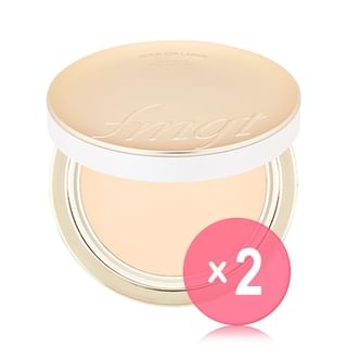 THE FACE SHOP - fmgt Gold Collagen Ampoule Two-Way Pact - 2 Colors 2pcs Bundle Set #201 x 2 pcs