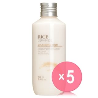 THE FACE SHOP - Rice & Ceramide Moisture Emulsion 150ml 5pcs Bundle Set 2016 Version - 150ml x 5 pcs