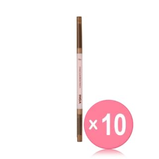 INGA - Stage Brow Pencil - 2 Colors 10pcs Bundle Set Dark Brown x 10 pcs