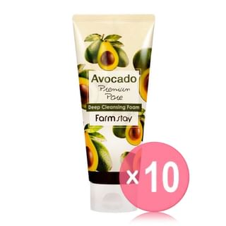 Farmstay - Avocado Premium Pore Deep Cleansing Foam 10pcs Bundle Set 180ml x 10 pcs