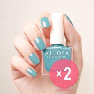 ALLOYA - Water-Based Natural Nail Polish Environmental Friendly 057 Fly Me To The Moon 2pcs Bundle Set 10ml x 2 pcs