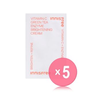 innisfree - Vitamin C Green Tea Enzyme Brightening Cream Sachet 5pcs Bundle Set 1ml x 5 pcs