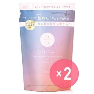 Hiritu - Balance Repair Shampoo Asayake Refill 2pcs Bundle Set 350ml x 2 pcs