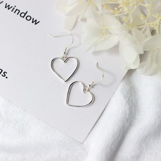 A Roch 925 Sterling Silver Heart Drop Earrings a roch kopen in de aanbieding