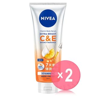 NIVEA - Extra Bright C & E Vitamin Body Serum 2pcs Bundle Set 300ml x 2 pcs