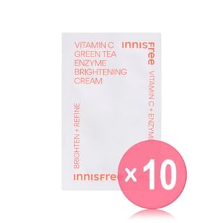 innisfree - Vitamin C Green Tea Enzyme Brightening Cream Sachet 10pcs Bundle Set 1ml x 10 pcs