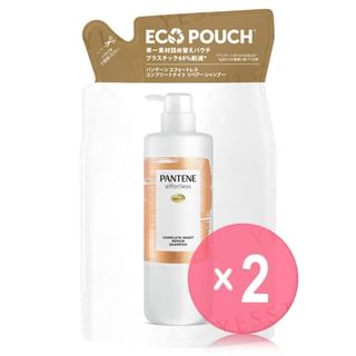 PANTENE Japan - Effortless Complete Night Repair Shampoo Refill 2pcs Bundle Set 350ml x 2 pcs