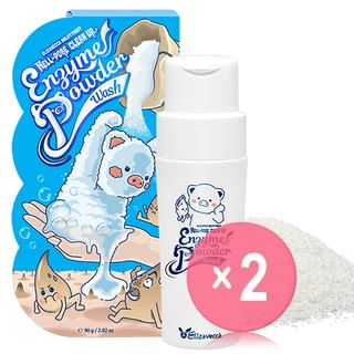 Elizavecca - Milky Piggy Hell-Pore Clean Up Enzyme Powder Wash 2pcs Bundle Set 80g x 2 pcs