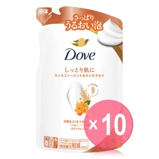 Dove Japan - Body Wash Rice Ferment & Osmanthus Refill 10pcs Bundle Set 300g x 10 pcs
