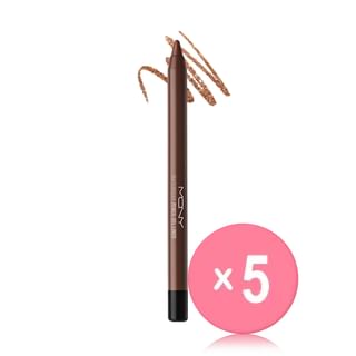 MQNY - The Big Waterproof Pencil Gel Liner - 10 Colors 5pcs Bundle Set #04 Arabica Latte x 5 pcs