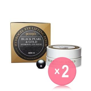 PETITFEE - Black Pearl & Gold Eye Patch 60pcs 2pcs Bundle Set 60pcs (30pairs) x 2 pcs