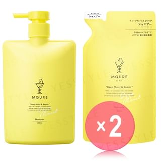 matsukiyo - MQURE Deep Moist & Repair Shampoo 2pcs Bundle Set