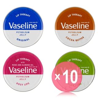 Vaseline - Lip Therapy Tin 10pcs Bundle Set