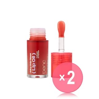 ongredients - BENC Juicy Drip Glaze Lip Oil - 10 Colors 2pcs Bundle Set #04 Rosy Kiss x 2 pcs