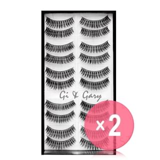 Gi & Gary - Professional Eyelashes Disco Diva D09 2pcs Bundle Set 10 pairs x 2 pcs