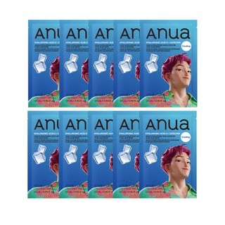 Anua - Bundle: 8 Hyaluronic Acid Catechin Cool Slim Mask Set Kpop Demon Hunters Collaboration 10 sheets