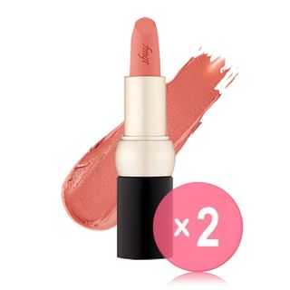 THE FACE SHOP - fmgt New Bold Velvet Lipstick - 11 Colors 2pcs Bundle Set #04 Nudy Apricot x 2 pcs