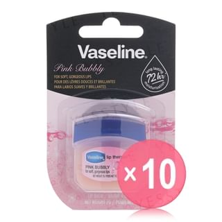 Vaseline - Lip Therapy Mini Pink Bubbly 10pcs Bundle Set 7g x 10 pcs