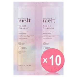 Kao - Melt Smooth Shampoo & Treatment Trial Set 10pcs Bundle Set 10ml x 2 x 10 pcs