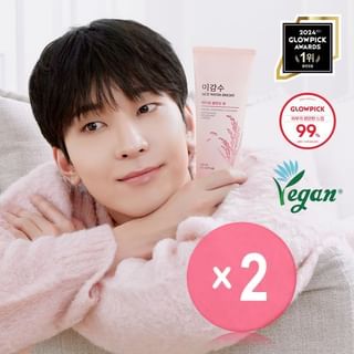 THE FACE SHOP - Rice Water Bright Foaming Cleanser Jumbo 2pcs Bundle Set 2024 Version - 300ml x 2 pcs