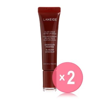 LANEIGE - Glaze Craze Tinted Lip Serum - 10 Colors 2pcs Bundle Set Chocolate Frosting x 2 pcs