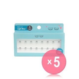 ccam bbak - Original Eyelash 3 Points - 9 Types 5pcs Bundle Set 8mm Light x 5 pcs
