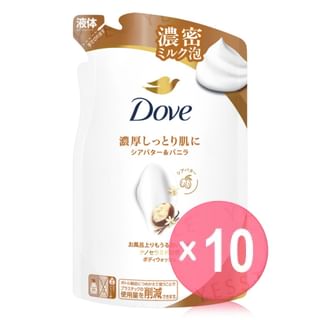 Dove Japan - Body Wash Shea Butter & Vanilla Refill 10pcs Bundle Set 300g x 10 pcs