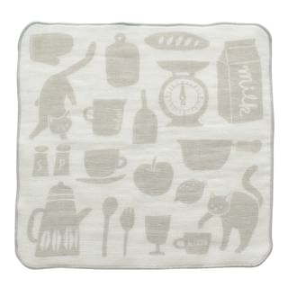 kissa Towel Handkerchief Kitchen White 1 pc