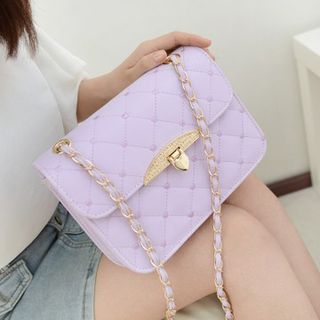 Baguette Quilted Chain Strap Shoulder Bag baguette kopen in de aanbieding Baguette Quilted Chain Strap Shoulder Bag baguette kopen in de aanbieding