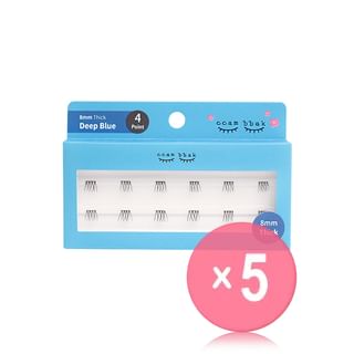 ccam bbak - Original Eyelash 4 Points - 9 Types 5pcs Bundle Set 8mm Thick x 5 pcs