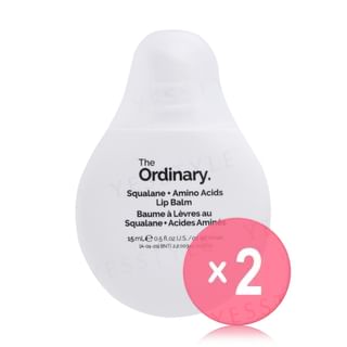 The Ordinary - Squalane + Amino Acids Lip Balm 2pcs Bundle Set 15ml x 2 pcs